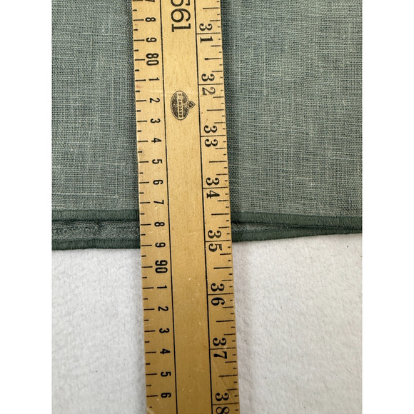 Harve Benard 100% Linen Maxi Skirt Women’s 8 Green Lined Pockets boho coastal - Picture 10 of 10